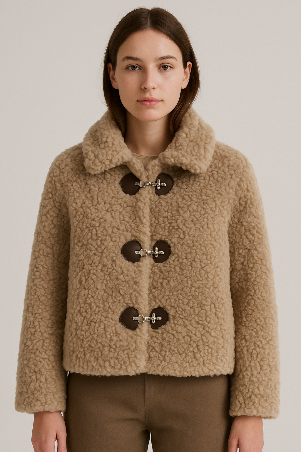 Rosa Damenkleid mit Puffärmeln